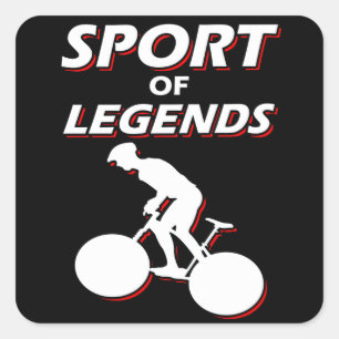 Sport van rijwielbike van Legends Vierkante Sticker