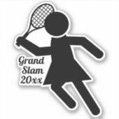 Sport van Tennis Player voor vrouwen Sticker (Voorkant)