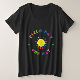 Sport Velddag Rood groen geel blauw kleur Team C Grote Maat T-shirt