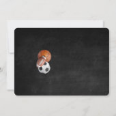 Sport Verjaardag Foto uitnodigingen (Achterkant)
