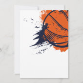 Sport Verjaardag Thema Basketbal Party Kaart (Achterkant)