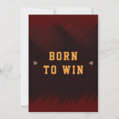 Sport Verjaardag Uitnodiging, Game Uitnodigen Kaart (Achterkant)