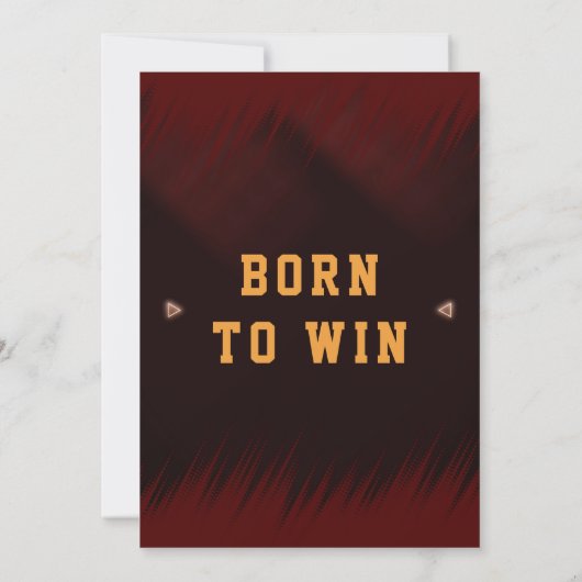 Sport Verjaardag Uitnodiging, Game Uitnodigen Kaart (Achterkant)