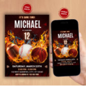 Sport Verjaardag Uitnodiging, Game Uitnodigen Kaart