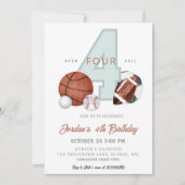 Sport Verjaardag Uitnodiging Sjabloon, Laten we ee (Voorkant)