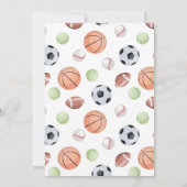 Sport Verjaardag Uitnodiging Sjabloon, Laten we ee (Achterkant)