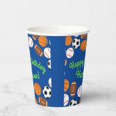 Sport Verjaardagsfeest Kinder Schattige Medium Papieren Bekers (Links)
