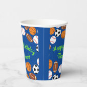 Sport Verjaardagsfeest Kinder Schattige Medium Papieren Bekers (Rechts)