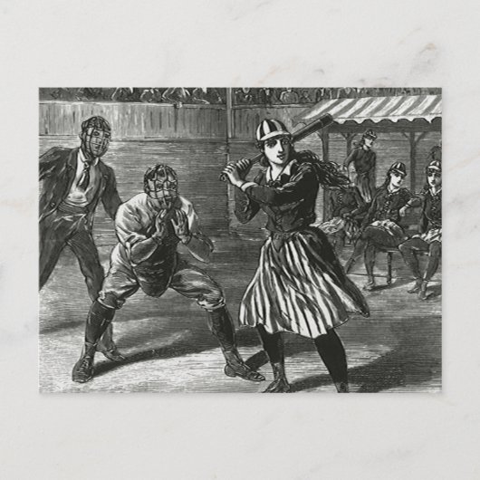 sport, Victoriaans honkbalteams voor vrouwen Briefkaart (Voorkant)