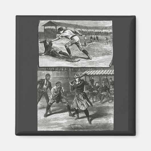 sport, Victoriaans honkbalteams voor vrouwen Magneet (Voorkant)