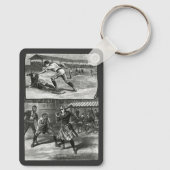  sport, Victoriaans honkbalteams voor vrouwen Sleutelhanger (Achterkant)