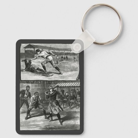  sport, Victoriaans honkbalteams voor vrouwen Sleutelhanger (Achterkant)