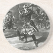  sport, Victoriaans honkbalteams voor vrouwen Zandsteen Onderzetter (Voorkant)