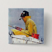 Sport Vierkante Button 5,1 Cm (Voorkant)