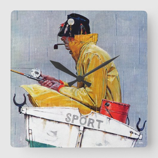 Sport Vierkante Klok (Voorkant)