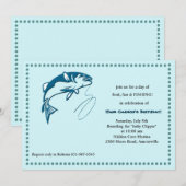 Sport Vissen Uitnodiging (Voorkant / Achterkant)