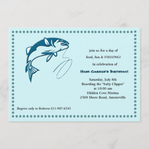 Sport Vissen Uitnodiging