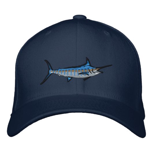 Sport Vist Blue Marlin Embroidery Pet (Voorkant)
