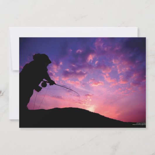 Sport Vist uitnodiging van de Birthday Party (Voorkant)