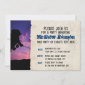 Sport Vist uitnodiging van de Birthday Party (Achterkant)