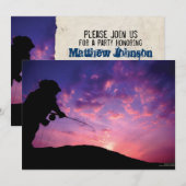 Sport Vist uitnodiging van de Birthday Party (Voorkant / Achterkant)