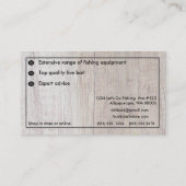  sport Vist winkelwinkel voor Bait Tackle Visitekaartje (Achterkant)