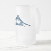 Sport Vist zwaardvis Matglas Bierpul (Voorkant rechts)