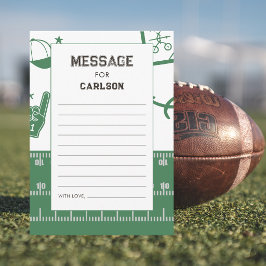 Sport Voetbal 1e Verjaardag Tijd Capsule Kaart