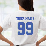 Sport Voetbal Baseball Team Front Achternaam Numme T-shirt<br><div class="desc">Sport Voetbal Baseball Team Front Achternaam Nummer T-shirt</div>