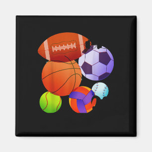 Sport voetbal basketbal voetbal tennis magneet