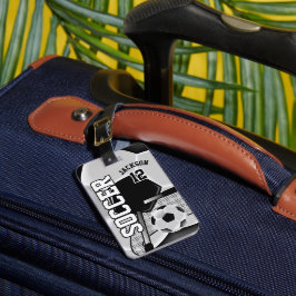 Sport Voetbal | DIY-tekst Bagagelabel