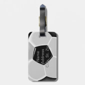 Sport Voetbal | DIY-tekst Bagagelabel (Achterkant verticaal)