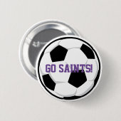 Sport Voetbal Go Team Name School Spirit Ronde Button 5,7 Cm (Voorkant /achterkant)