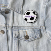 Sport Voetbal Go Team Name School Spirit Ronde Button 5,7 Cm (In situ)