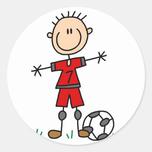 Sport Voetbal Sticker (Voorkant)