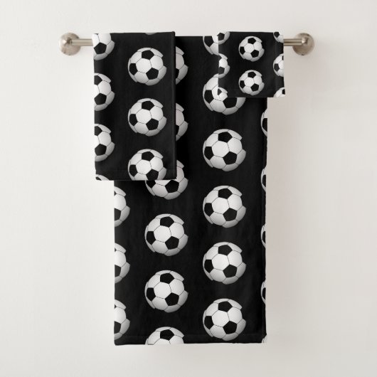 Sport voetbal thema badkamer handdoek set (Insitu)