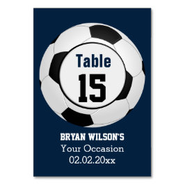 Sport Voetbal thema Gepersonaliseerde tafel nummer Kaart