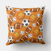 Sport voetbal voetbal honkbal basketbal Patroon Kussen (Achterkant)