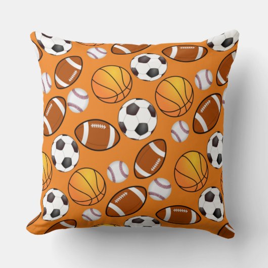 Sport voetbal voetbal honkbal basketbal Patroon Kussen (Voorkant)