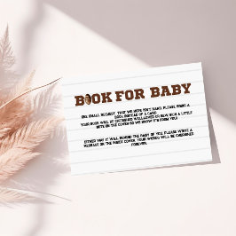 Sport voetbalboek voor babyverzoekkaart kaart