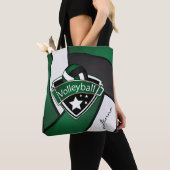 Sport Volleyball | DIY-tekst - Donkergroen Tote Bag (Dichtbij)