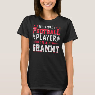 Sport voor Amerikaanse Football Player Grammy Foot T-shirt