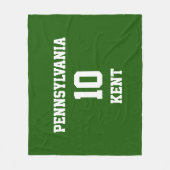 Sport voor je eigen Lincoln Green Fleece Deken (Voorkant)