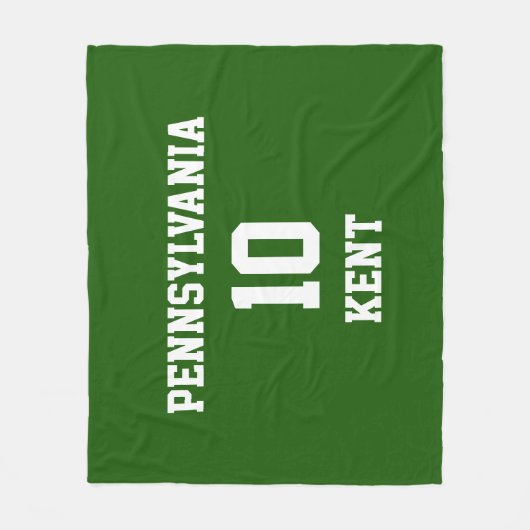 Sport voor je eigen Lincoln Green Fleece Deken (Voorkant)