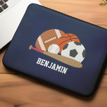 Sport voor persoonlijke Kinderen Laptop Sleeve<br><div class="desc">Sportmogelijkheden voor persoonlijk ontwerp.</div>