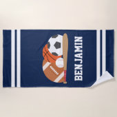 Sport voor persoonlijke Kinderen Strandlaken (Voorkant)