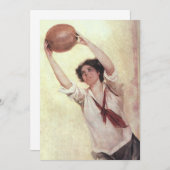  sport, Vrouw Basketball Player met bal (Voorkant / Achterkant)