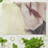  sport, Vrouw Basketball Player met bal Theedoek (Gevouwen)