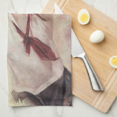  sport, Vrouw Basketball Player met bal Theedoek (Quarter Fold)