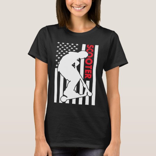 Sport Vs Vlag Scooter 1 T-shirt (Voorkant)